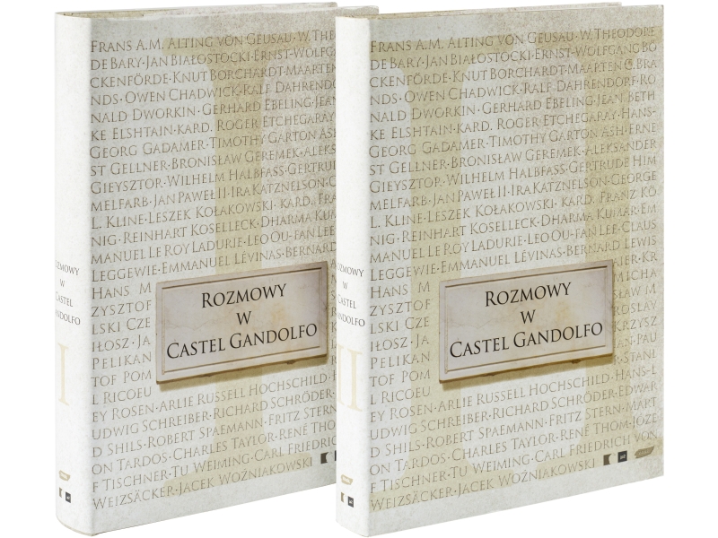 Zdjęcie przodu okładek dwóch tomów książki Rozmowy w Castel Gandolfo