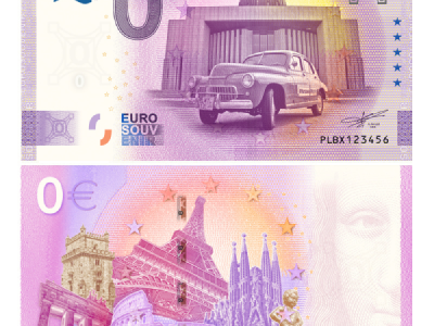 Zdjęcie banknotu pamiątkowego od frontu i tyłu